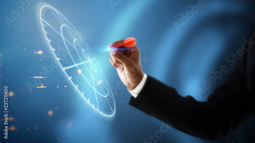 Fotografia Targeting the business concept