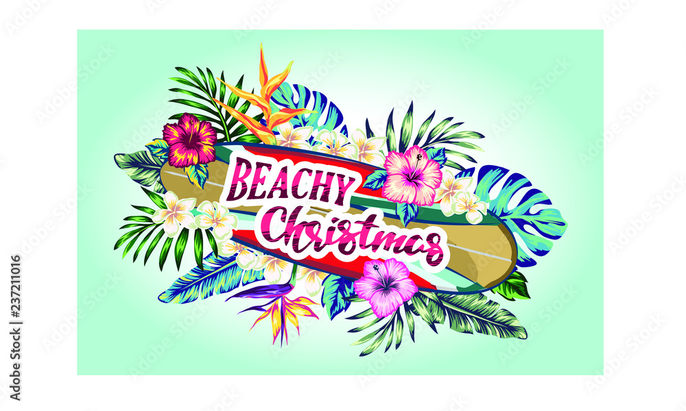 merry christmas and a happy new year in a warm climate design tropical Christmas, Holiday greeting card with, Christmas decoration in tropical style, Christmas style sandals on the beach merry christmas and a happy new year in a warm climate design tropical Christmas, Holiday greeting card with, Christmas decoration in tropical style, Christmas style sandals on the beach