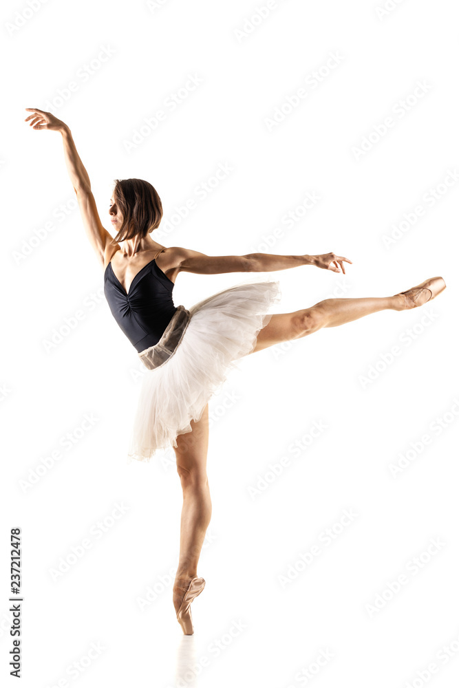 ballerina with black and white tutu