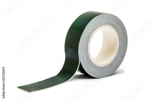 Double-sided tape on white background