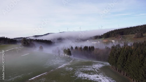 Nebelmeer beim Sonnenuntergang