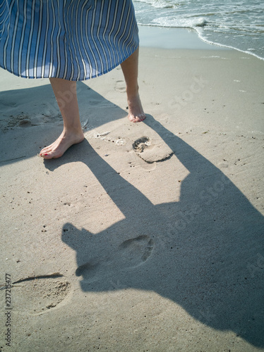 na plaży