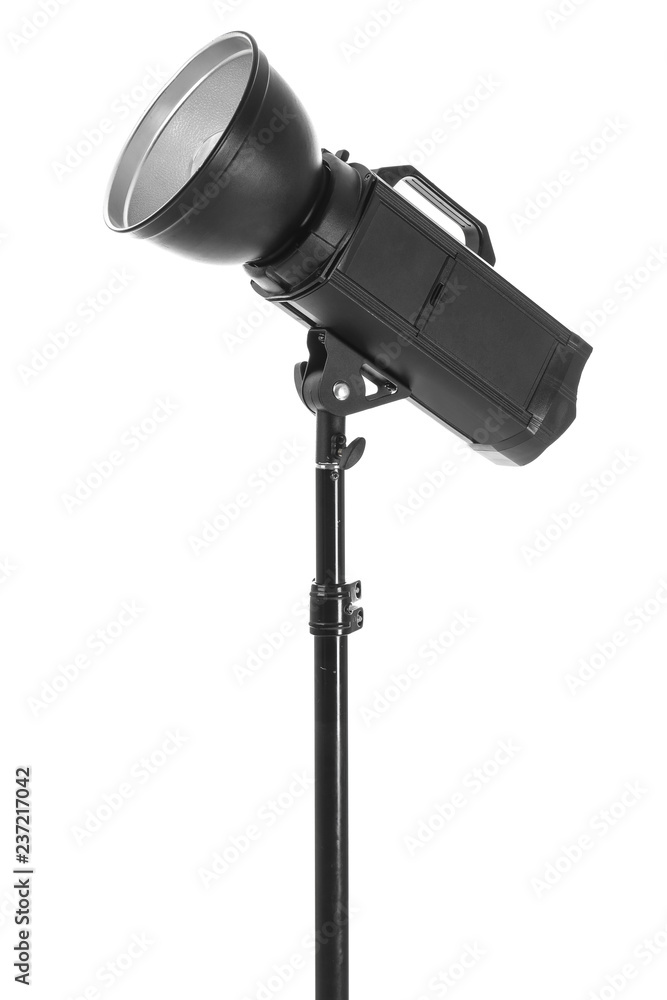 Modern lighting equipment on white background Modern lighting equipment on white background