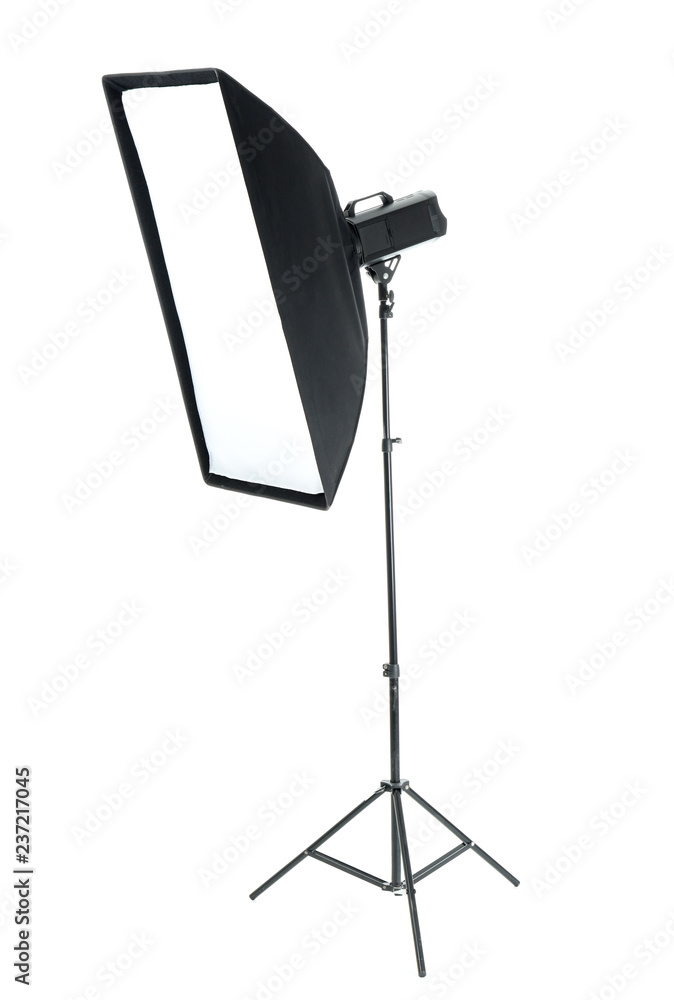Modern lighting equipment on white background Modern lighting equipment on white background