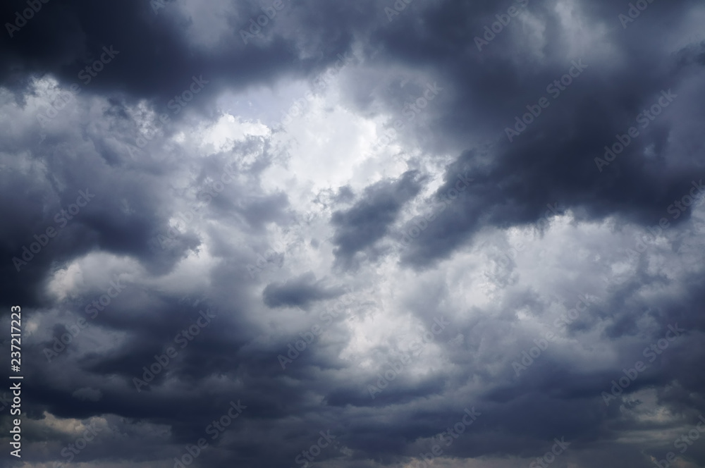 sky with white fluffy and rainy dark clouds after rain. Background texture. sky with white fluffy and rainy dark clouds after rain. Background texture.