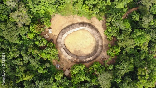 Indigenous house in the forest 