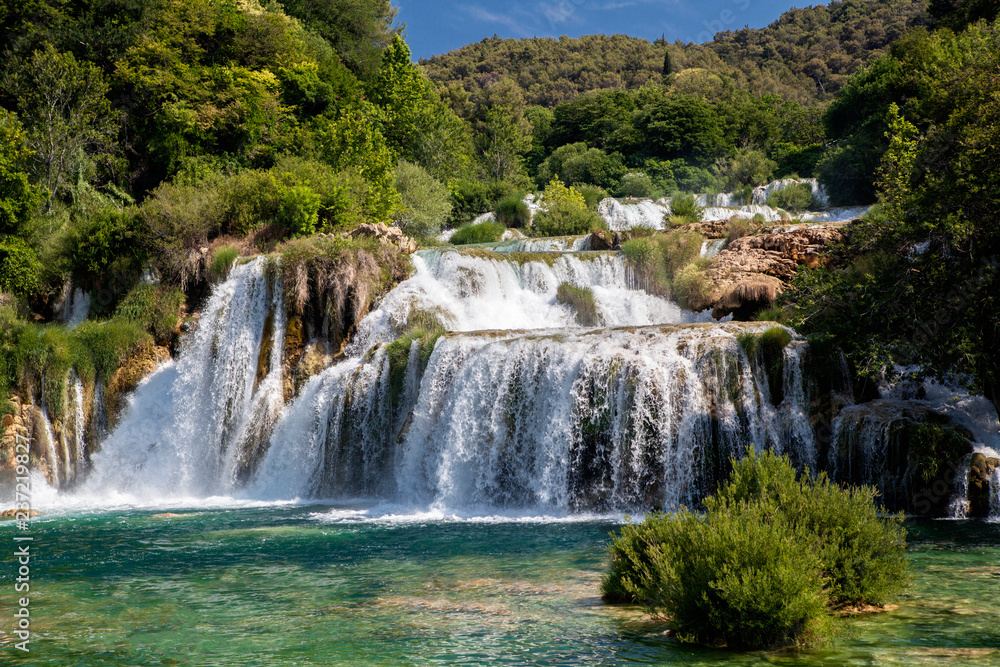 Obraz premium Park Narodowy Krka. Skradinski buk. Chorwacja