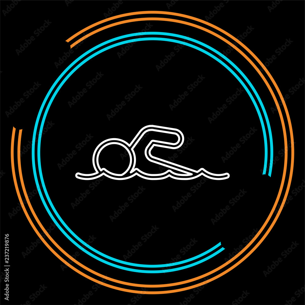 swimming icon, vector swimming pool, water swim sport swimming icon, vector swimming pool, water swim sport
