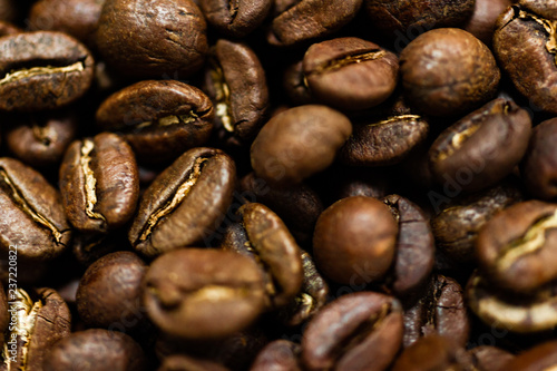 Fresh roasted Arabica coffee beans. Great backgroung. Good for wallpapers or photobackground.