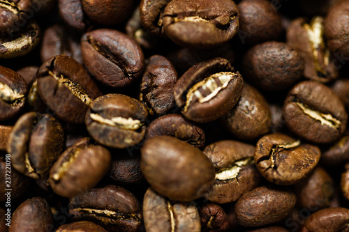 Fresh roasted Arabica coffee beans. Great backgroung. Good for wallpapers or photobackground.