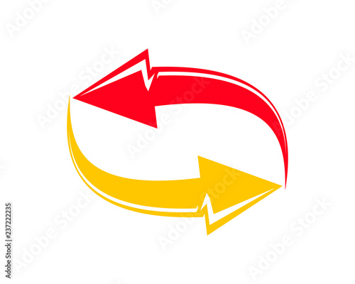 Exchange Logo For Business Company, Simple Exchange Logotype Idea Design