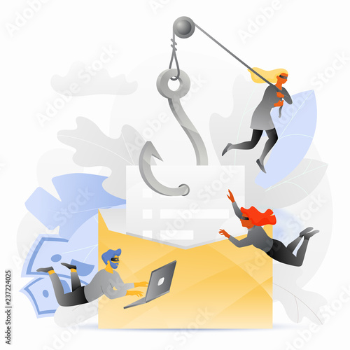 Phishing Email Attack Illustration