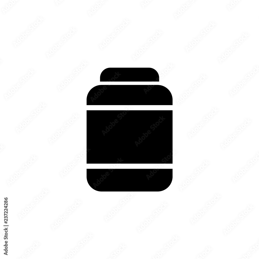 can of protein. vector illustration can of protein. vector illustration