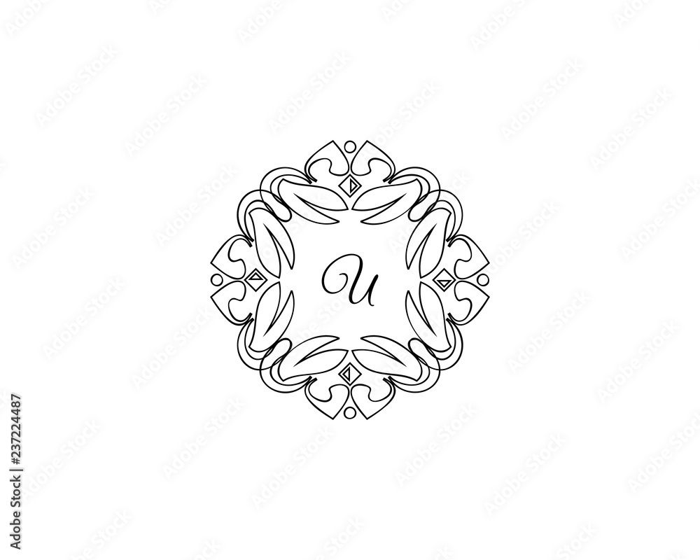 U Letter logo, Monogram Design Elements, Line Art Logo Design U Letter logo, Monogram Design Elements, Line Art Logo Design