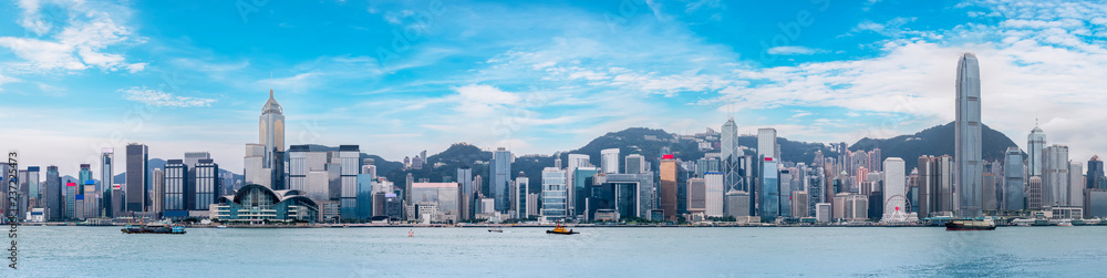 Hong Kong City Skyline and Architectural Landscape.. - obrazy, fototapety, plakaty 