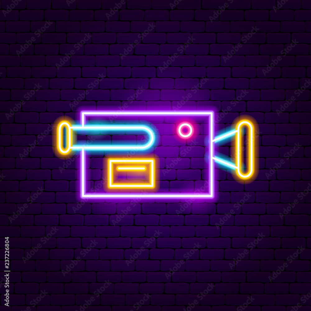 Camera Neon Sign Camera Neon Sign