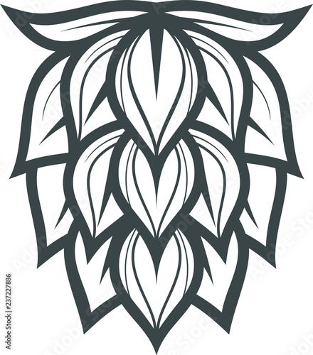 Hops Plant Vector Illustration