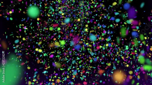 Confetti 1 - 60fps Colorful Falling Paper Dots Video Background Loop // Confetti 1 is exactly about what its name implies: lots and lots of realistically animated colored paper snippets in front of a 