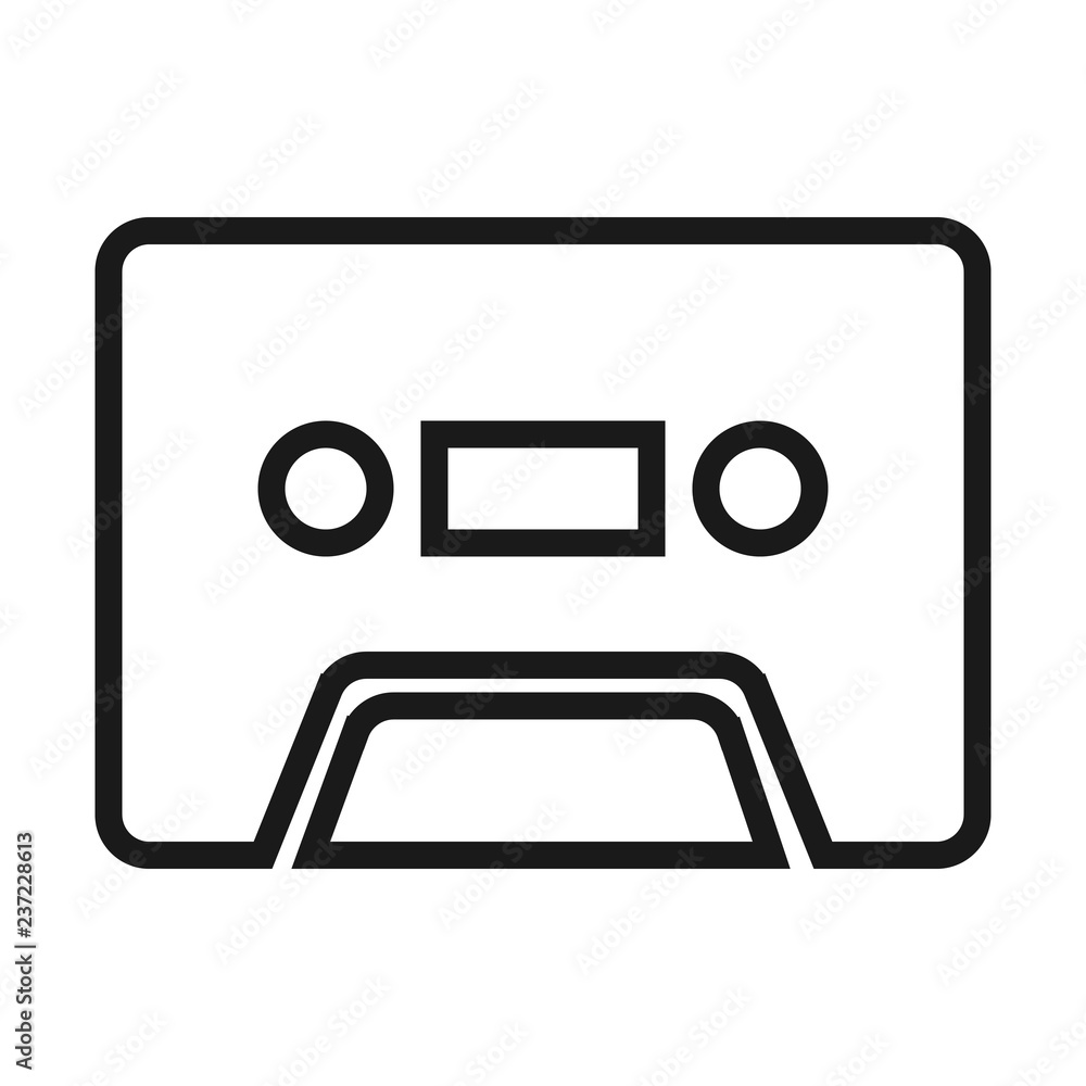 Cassette Tape Icon Illustration Cassette Tape Icon Illustration