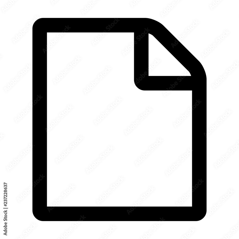 File Paper Icon Illustration File Paper Icon Illustration