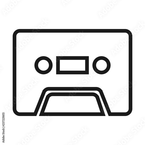 Cassette Tape Icon Illustration