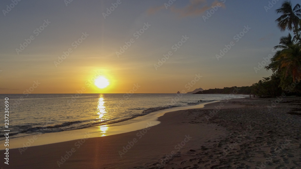 Naklejka premium Martinique is a nice caribbean island