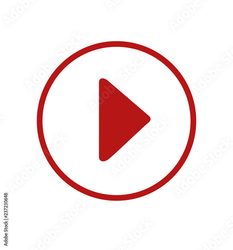 Free Download Play video vector icon, media illustration isolated on white  - GFXLoad