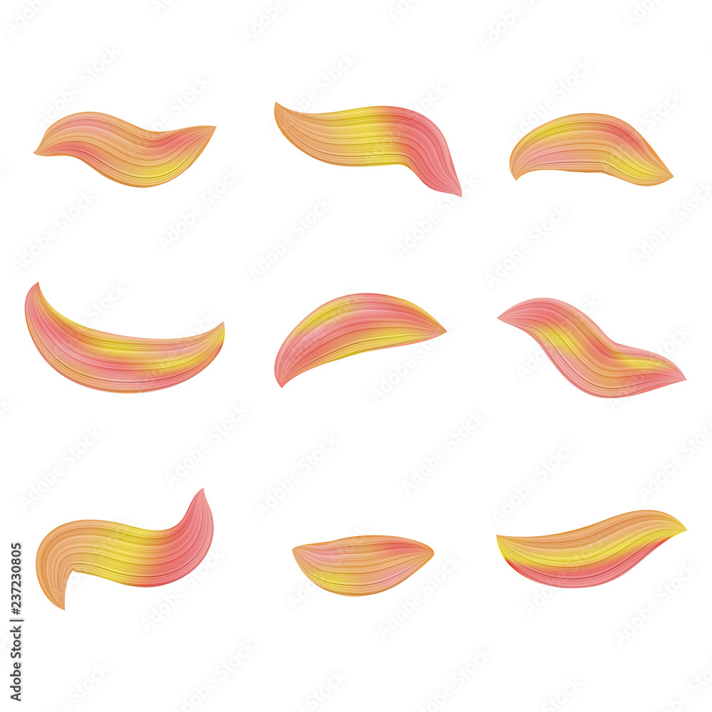 Set of colorful brush strokes. Modern design element. Label brush stroke backgrounds, paint for tags and stamps design Set of colorful brush strokes. Modern design element. Label brush stroke backgrounds, paint for tags and stamps design