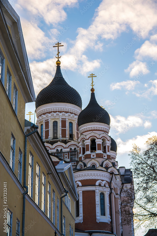 View to Alexander Nevsky Cathedral, Tallinn, Estonia