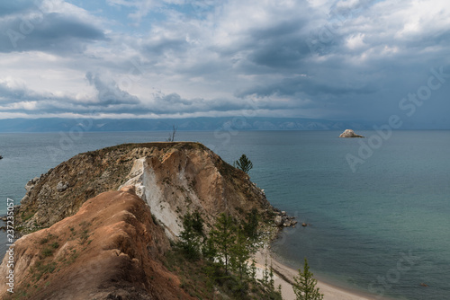 Scenic view of the shores of Lake Baikal