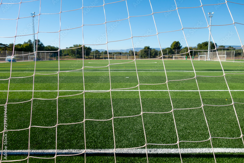Fototapeta premium Football field in a sport complex