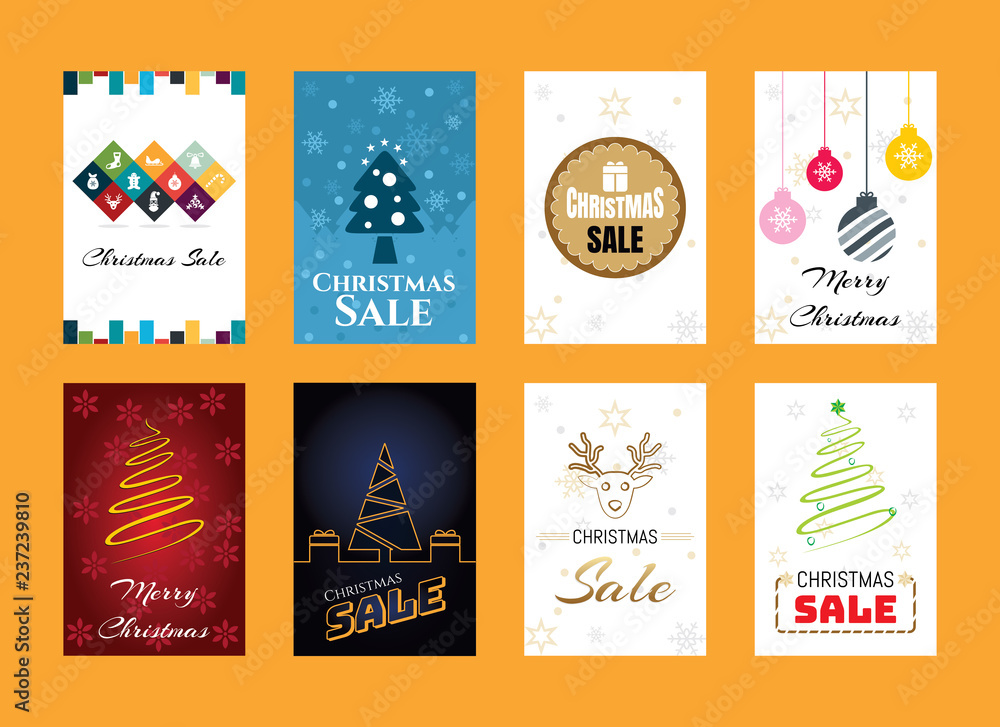 Elegant christmas Vector collection. very useful for banners, business promotions Designs and web templates.