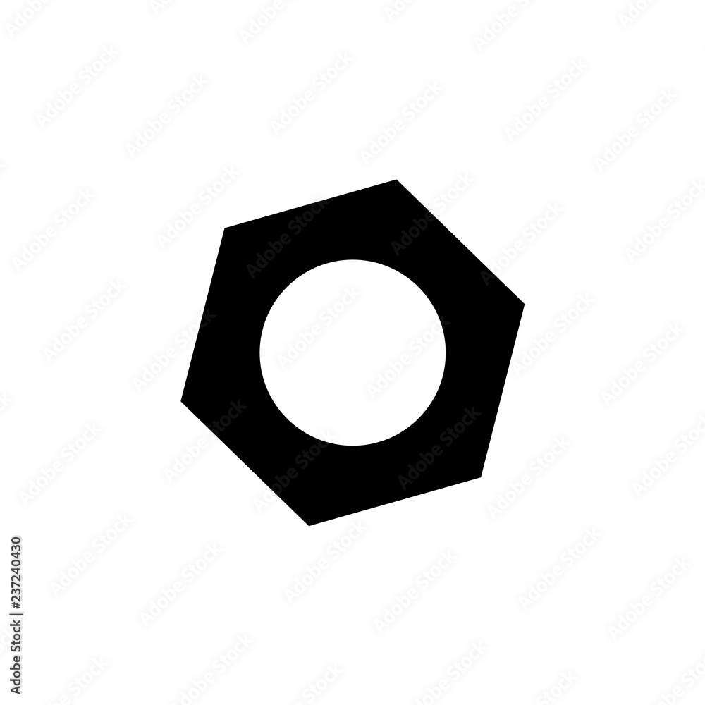 Nut bolt icon. vector illustration Nut bolt icon. vector illustration
