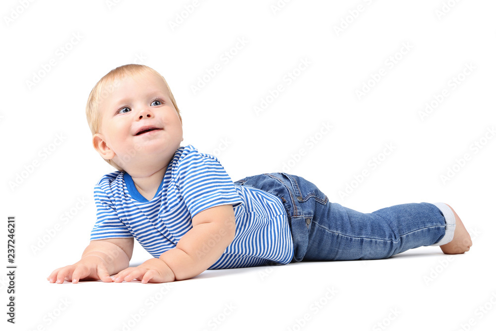 Baby boy isolated on white background Baby boy isolated on white background