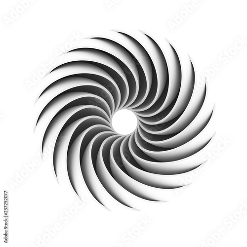 abstract swirl shape