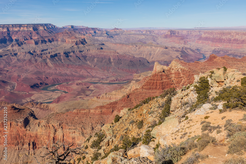 South Rim Grand Canyon Scenic Landscape