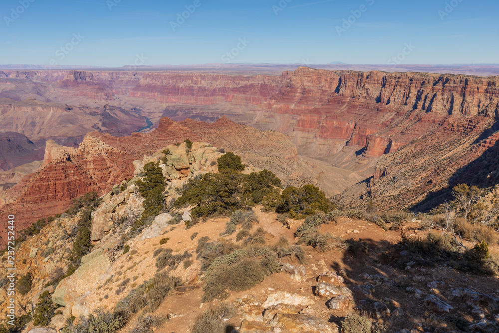 South Rim Grand Canyon Scenic Landscape
