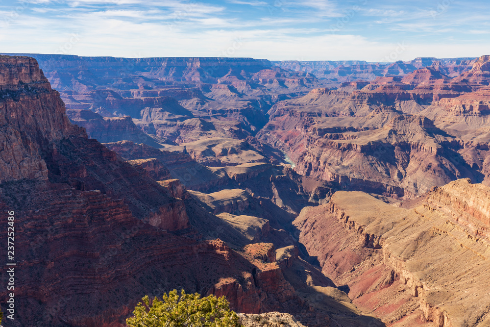 South Rim Grand Canyon Scenic Landscape