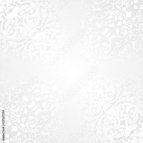 white background with old-fashioned pattern