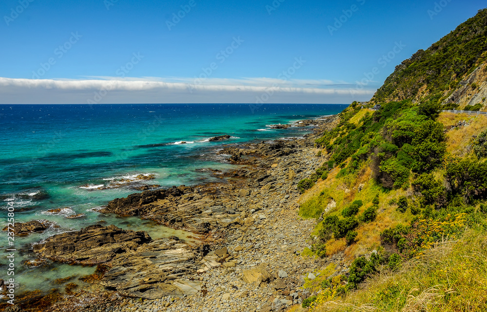 Great ocean road. . View the twelve apostles from a helicopter. Great ocean road. . View the twelve apostles from a helicopter.