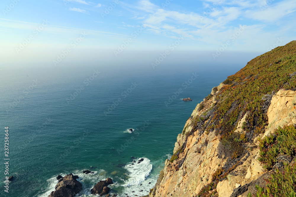 The Atlantic coast, view from cape Roca, Portugal