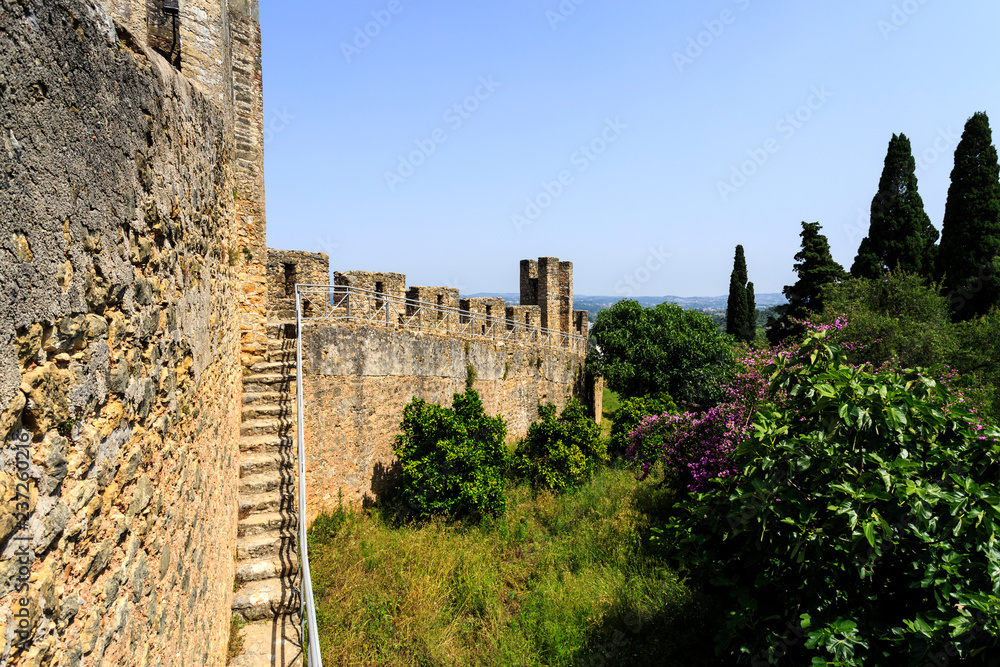 The Ramparts of the Medieval Templar Castle in Tomar