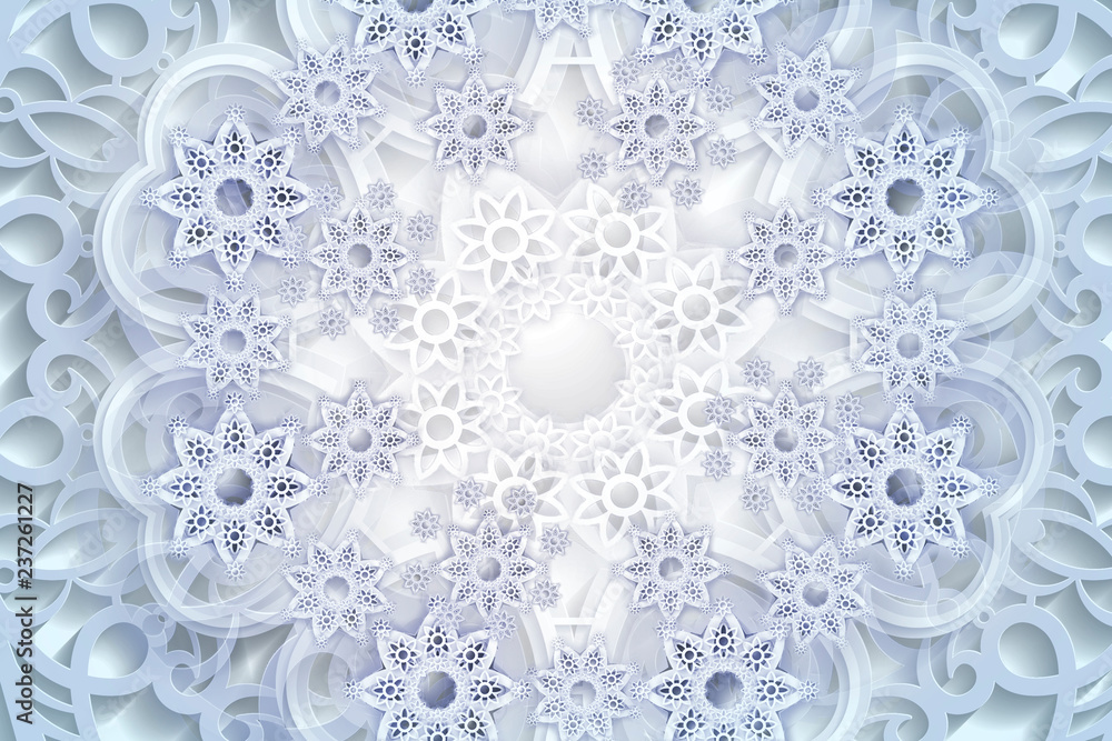 Greeting card for the new year. Blue snowflakes on a white background. Greeting card for the new year. Blue snowflakes on a white background.