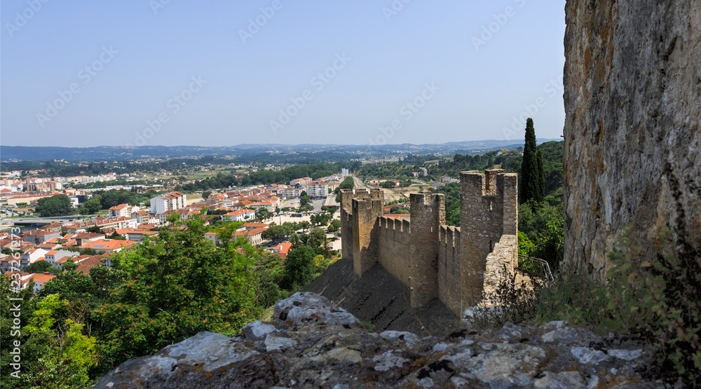 Town of Tomar seen from the Templars Castle