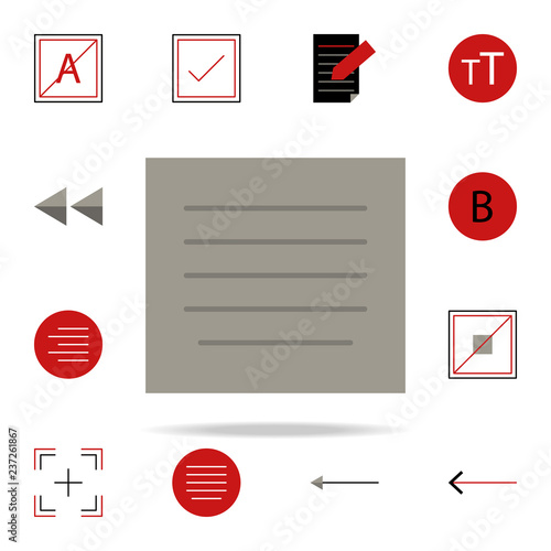 paragraph center icon. text editor icons universal set for web and mobile