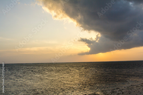 sunset on the beach