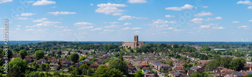 europe, UK, England, Surrey, Guildford, Cathedral panorama photo