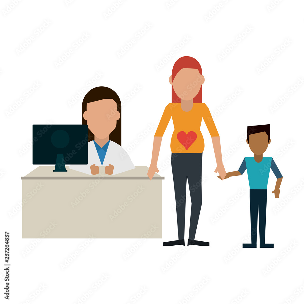 Fototapeta premium Doctor and patients