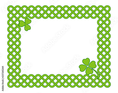 Green celtic style frame