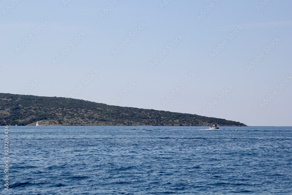 Sea close to Punat on Island Krk, Croatia